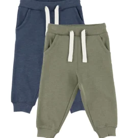 Minymo Sweatpants - 2-pak - Vetiver