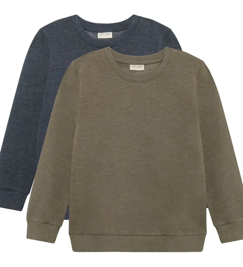 Minymo Sweatshirts - 2-pak - Vetiver