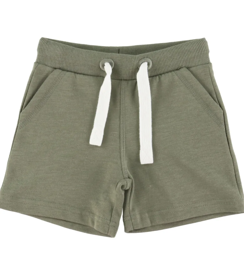 Minymo Sweatshorts - 2-pak - Vetiver
