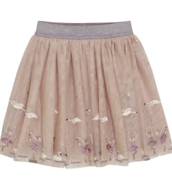 Minymo Tylnederdel - Shadow Gray m. Broderi