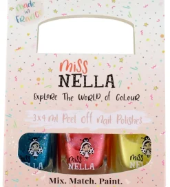Miss Nella Neglelak - 3-pak - Klare Farver