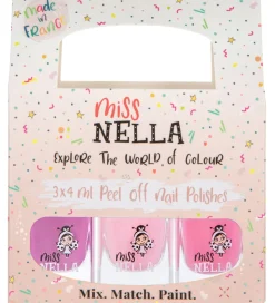 Miss Nella Neglelak - 3-pak - Pastel Farver