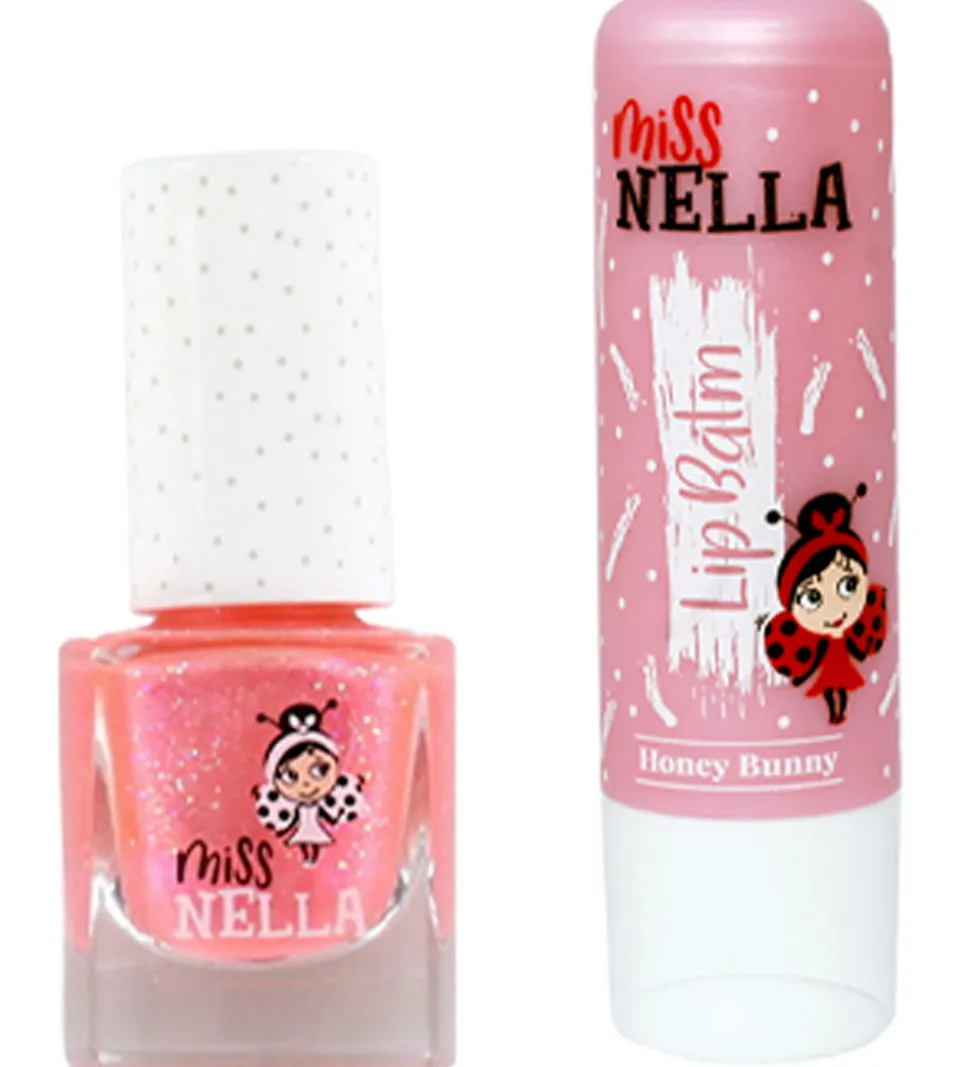 Miss Nella Sminketaske m. Indhold - Girly Girl Pink