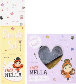 Miss Nella Sminketaske m. Indhold - Girly Girl Pink