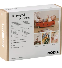 MODU Baby Motoriksæt - 10 Dele - Deep Blue/Sky Blue