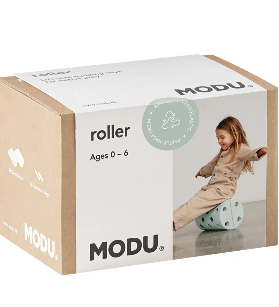 MODU Balancerulle - 4 Dele - 30x20x20 cm - Ocean Mint/Forest Gre