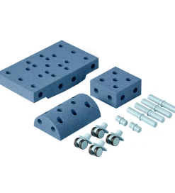 MODU Curiosity Sæt - 14 Dele - 50x30x20 cm - Deep Blue/Sky Blue