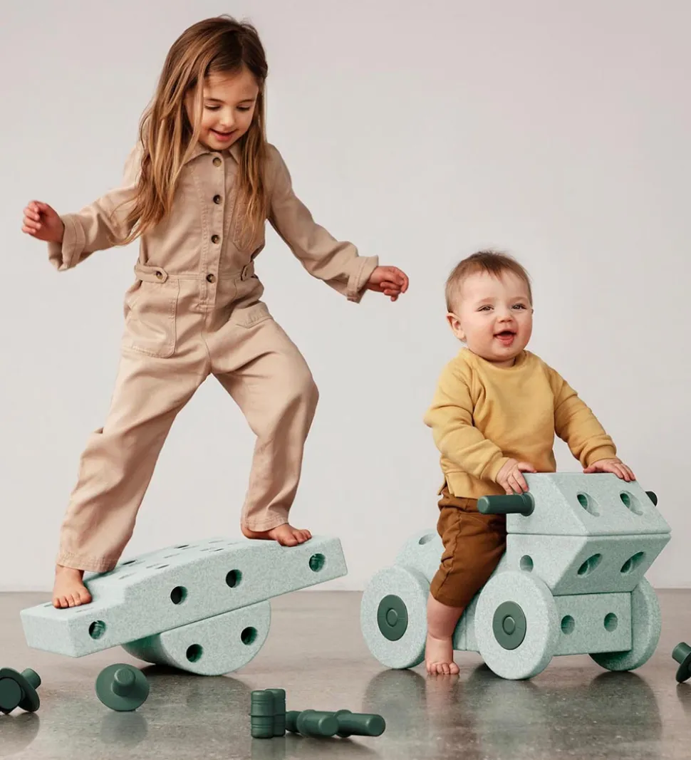 MODU Dreamer Sæt - 34 Dele - 70x40x20 cm - Ocean Mint/Forest Gre