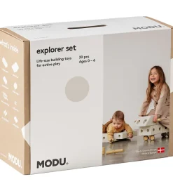 MODU Explorer Sæt - 20 Dele - 55x40x20 cm - Sand Grey/Honey Yell