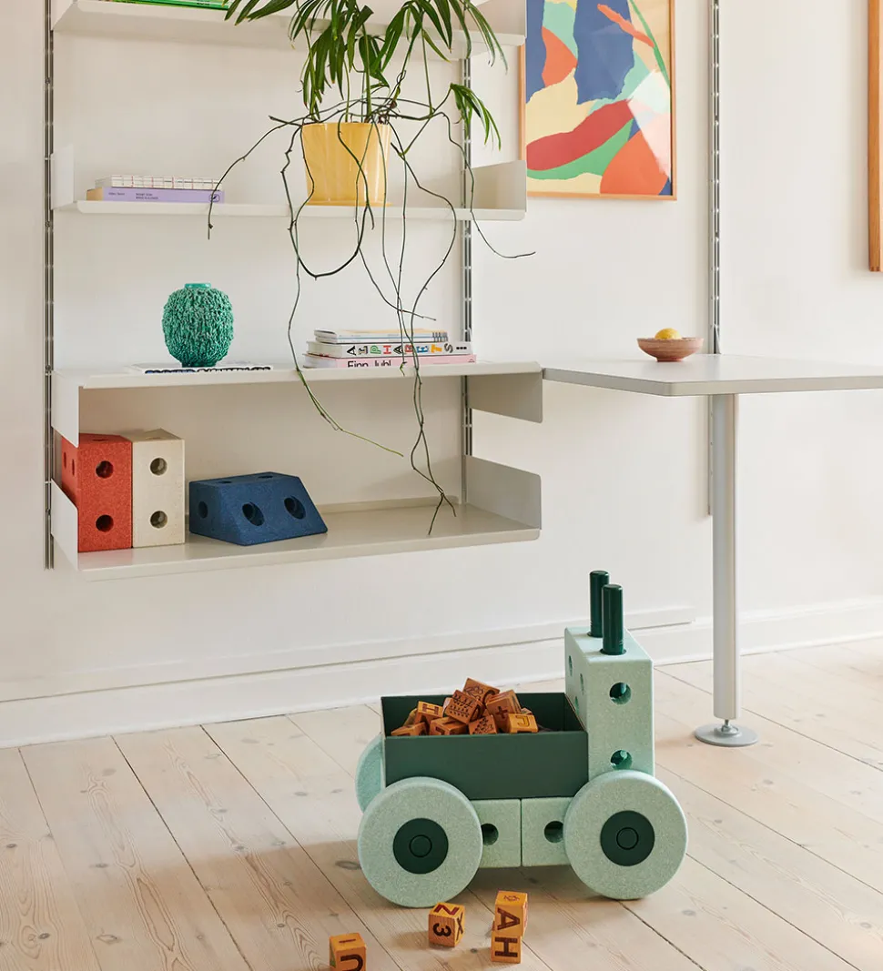 MODU Gåvogn - 3-i-1 - 48x27x44 cm - Ocean Mint/Forest Green