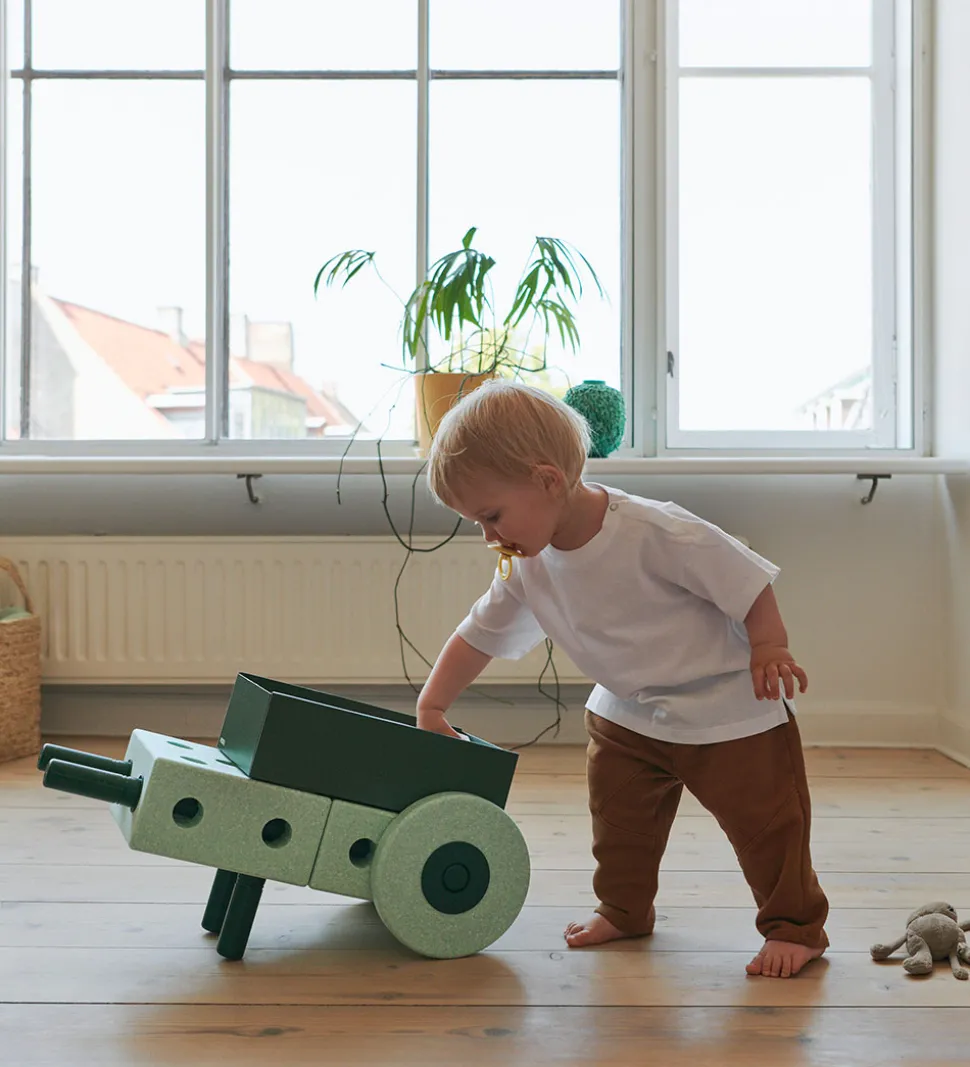 MODU Gåvogn - 3-i-1 - 48x27x44 cm - Ocean Mint/Forest Green