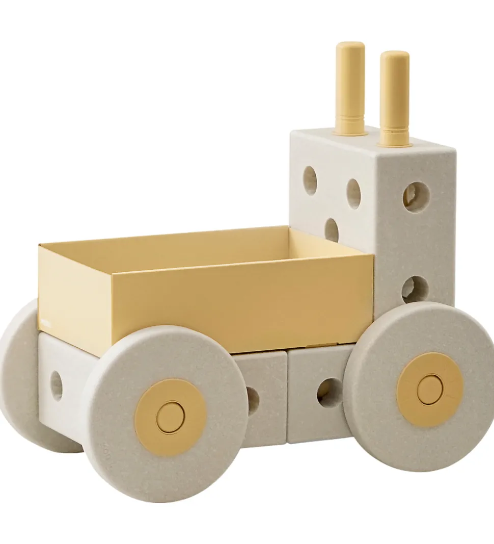 MODU Gåvogn 3-i-1 - 48x27x44 cm - Sand Grey/Honey Yellow