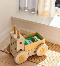 MODU Gåvogn 3-i-1 - 48x27x44 cm - Sand Grey/Honey Yellow