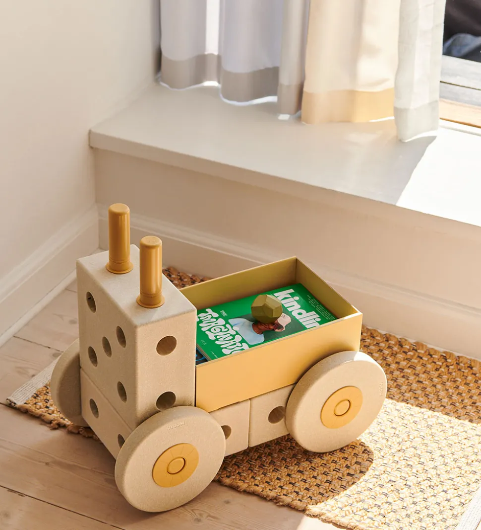 MODU Gåvogn 3-i-1 - 48x27x44 cm - Sand Grey/Honey Yellow