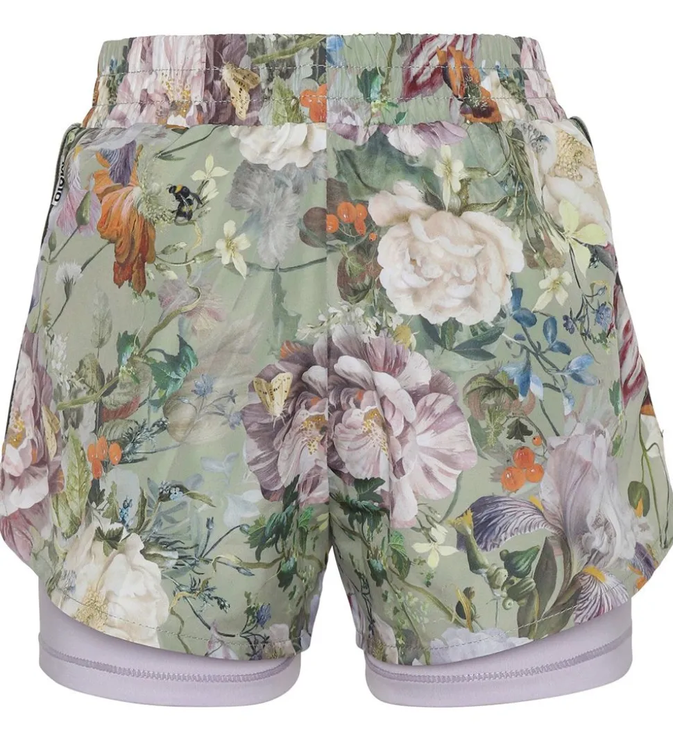 Molo Shorts - Omari - Green Botanic