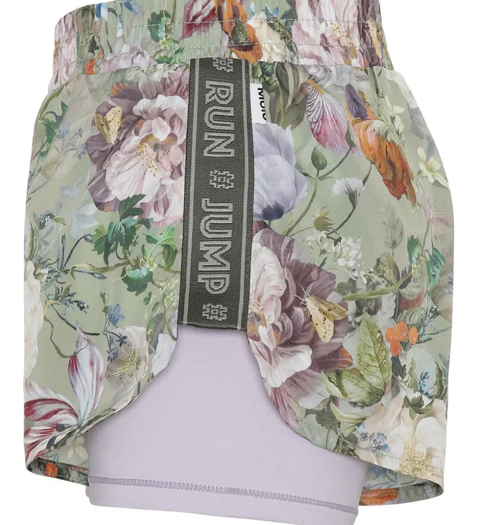 Molo Shorts - Omari - Green Botanic