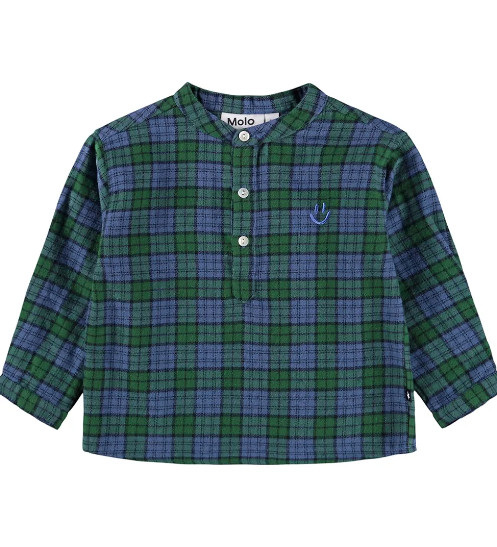 Molo Skjorte - Enoz - Blue Pine Check