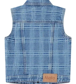 Molo Vest - Denim - Hertha - Washed Check