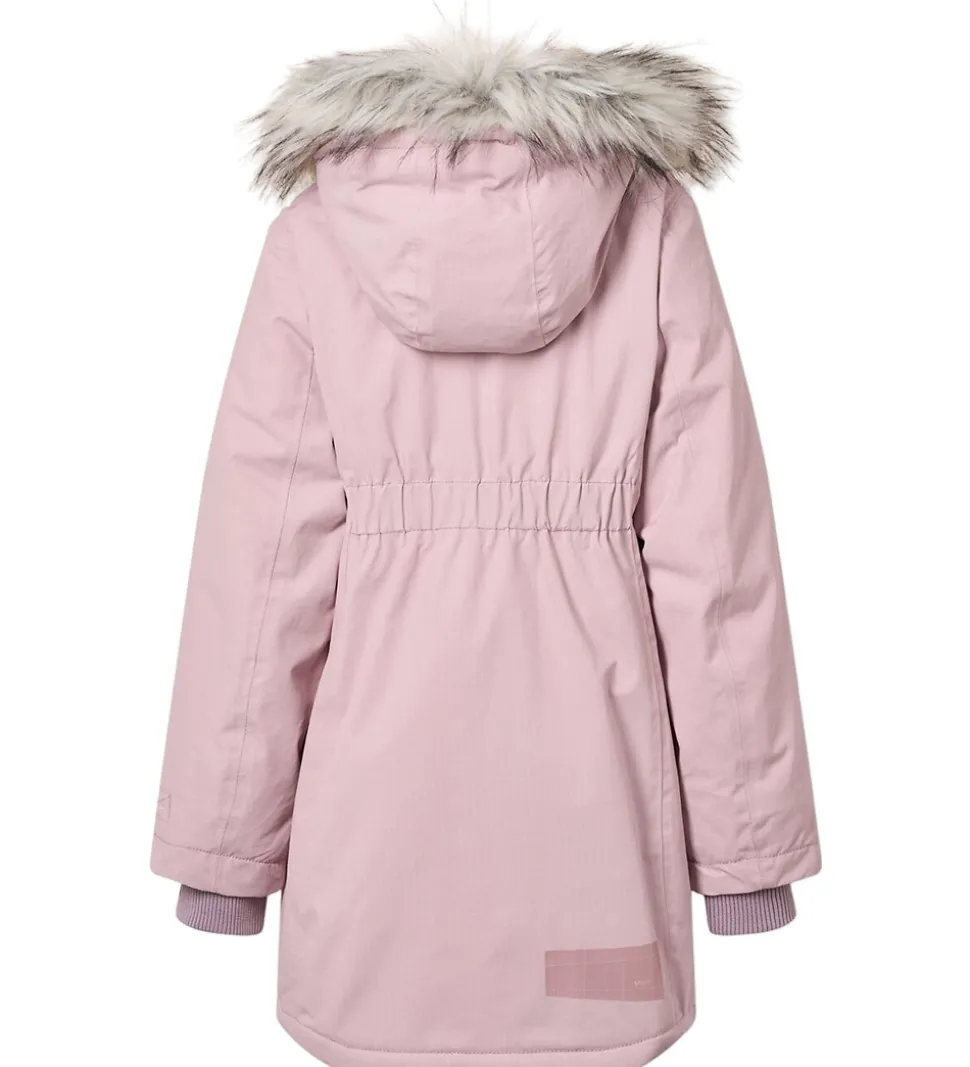 Molo Vinterfrakke - Peace - Blue Pink m. Imiteret Pels