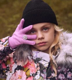 Molo Vinterfrakke - Peace - Flower Art m. Imiteret Pels