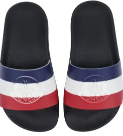 Moncler Badesandaler - Petit Basile - Sort m. Logo