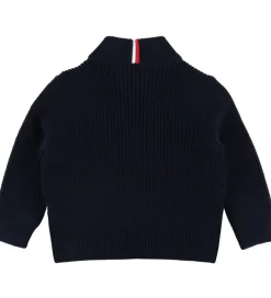 Moncler Cardigan - Uld/Dun - Navy