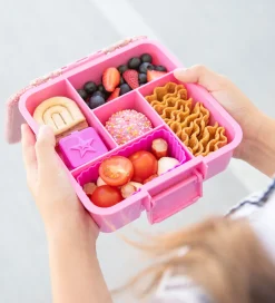 MontiiCo Madkasse m. 5 rum - Bento Five - 980 ml - Floss Glitter