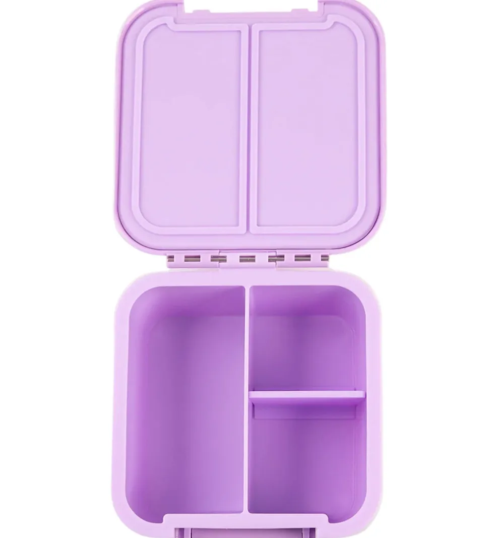 MontiiCo Snackboks m. 3 rum - Bento Two - 500 ml - Lilac
