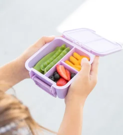 MontiiCo Snackboks m. 3 rum - Bento Two - 500 ml - Lilac