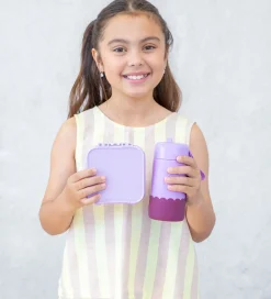 MontiiCo Snackboks m. 3 rum - Bento Two - 500 ml - Lilac