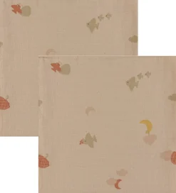 Moonboon Stofbleer - Musselin - 2-pak - Over The Moon