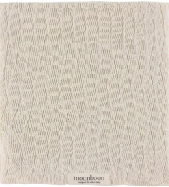 Moonboon Tæppe - Strik - 100x80 cm - Nature