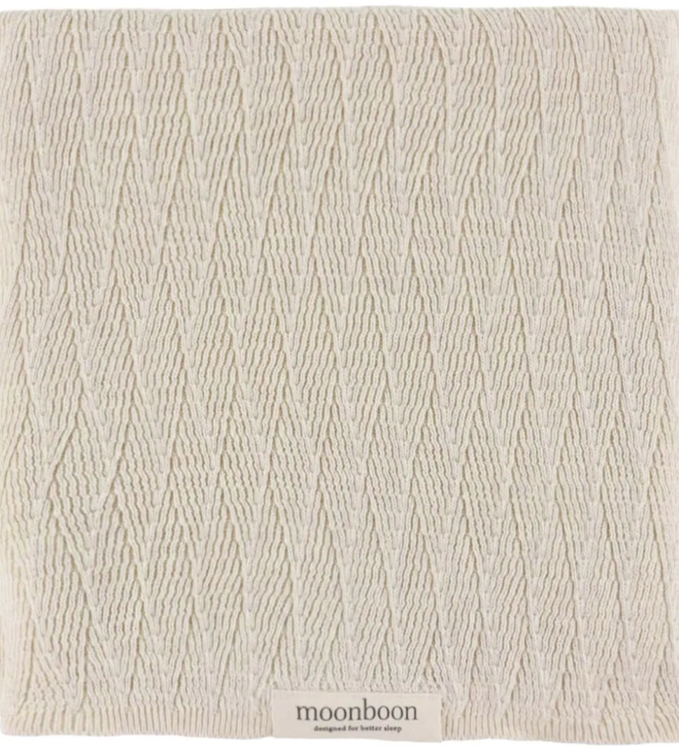 Moonboon Tæppe - Strik - 100x80 cm - Nature