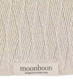 Moonboon Tæppe - Strik - 100x80 cm - Nature