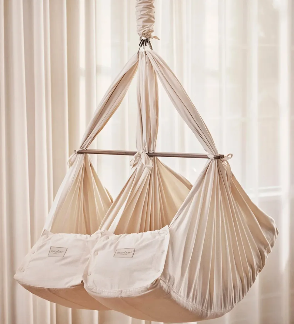 Moonboon Tvillinge-slyngevugge - 70x95 cm - Nature