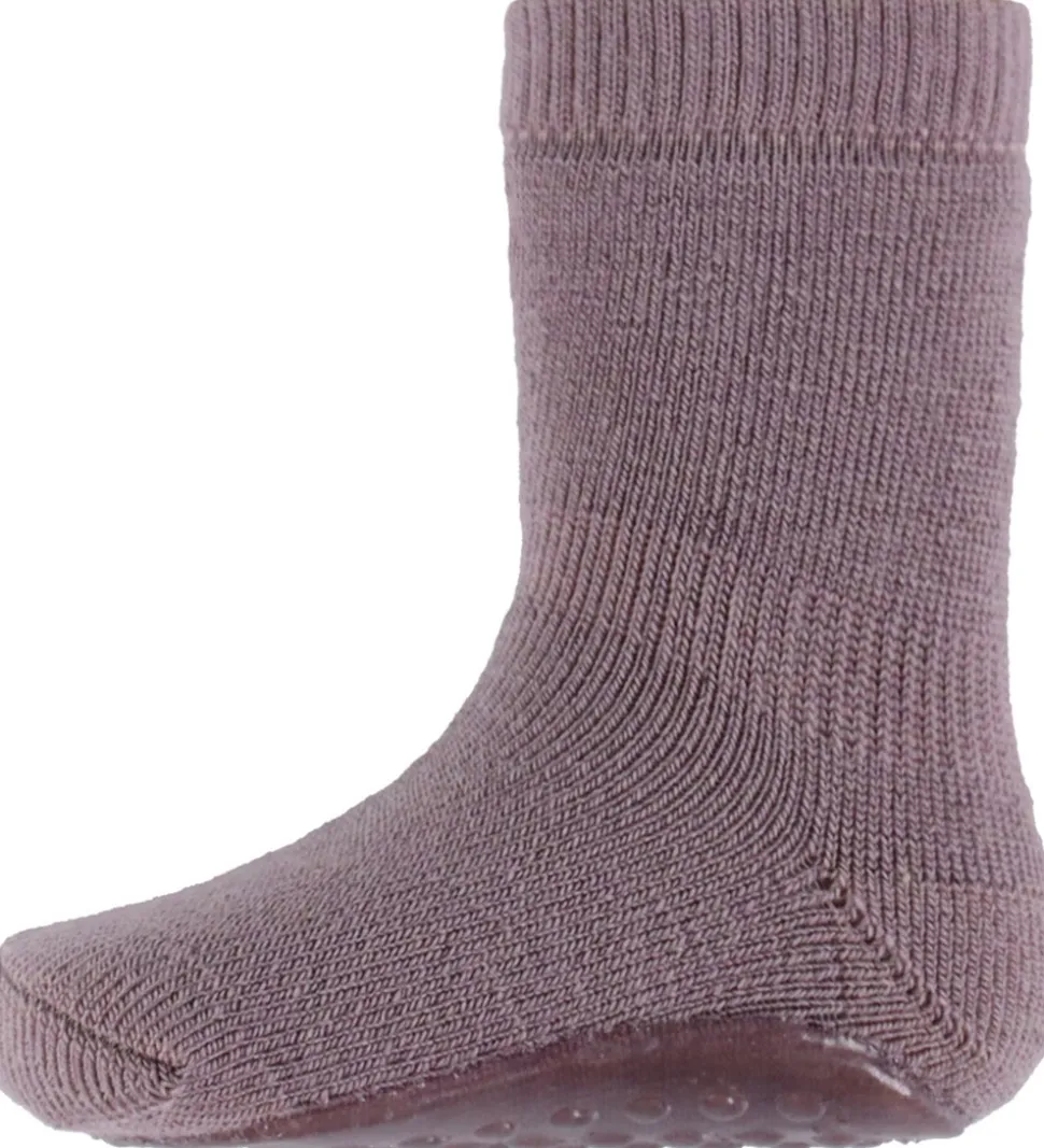 MP Strømper m. Antiskrid - Uld - Dark Purple Dove