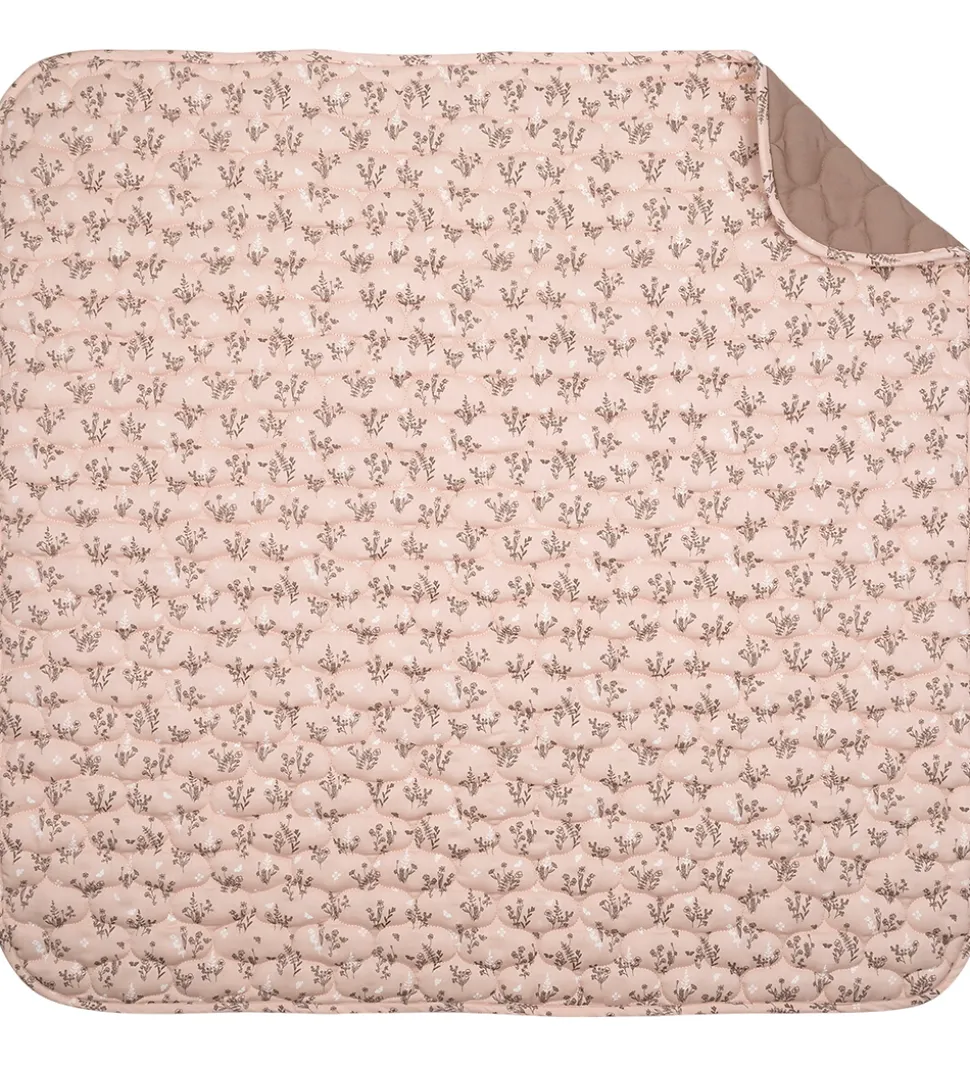 Müsli Tæppe - Quiltet - 90x90 cm - Flora - Nightingale/Balsam Cr