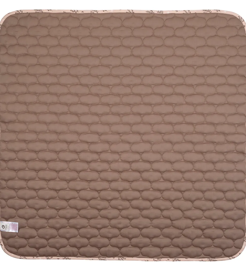 Müsli Tæppe - Quiltet - 90x90 cm - Flora - Nightingale/Balsam Cr