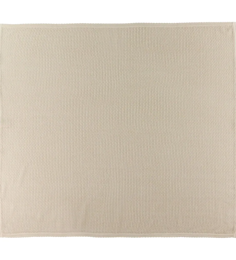 Müsli Tæppe - Strik - 90x90 cm - Oat