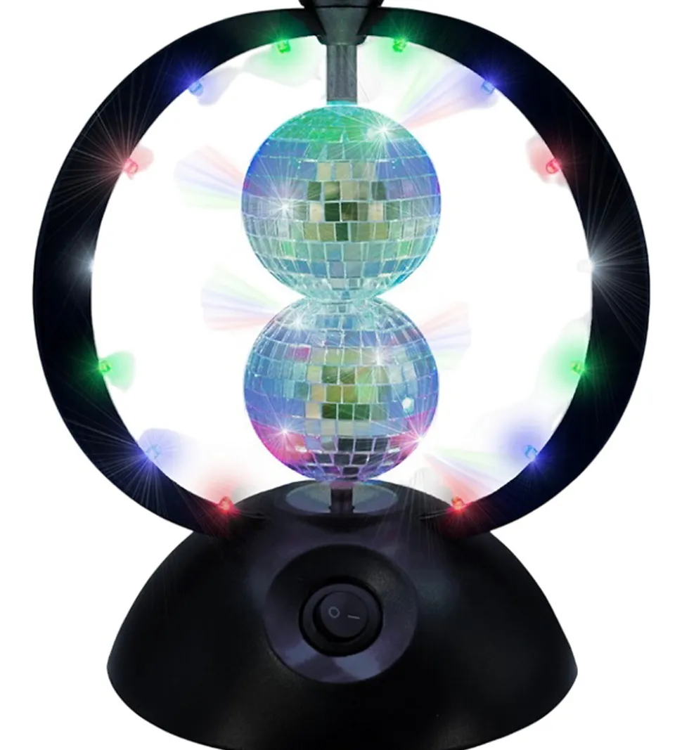 Music Diskokugle - Rotating Double Mirror Balls
