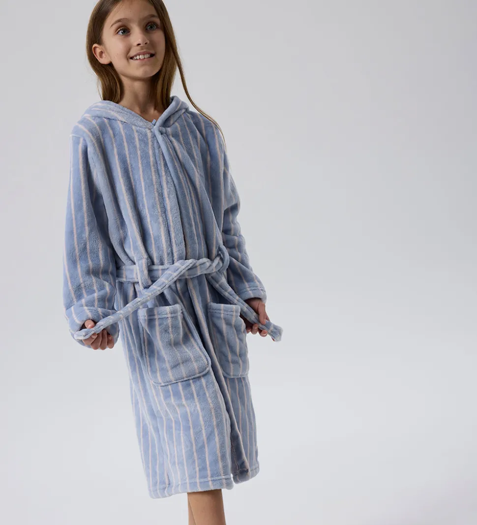 Name It Badekåbe - Velour - NkfRose - Kentucky Blue