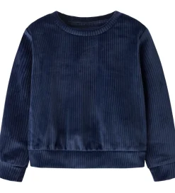 Name It Bluse - Fløjlsvelour - Cropped - NmfVeloa - Navy Blazer