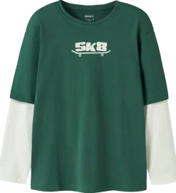 Name it Bluse - NkmVarto - Bistro Green/Skate8