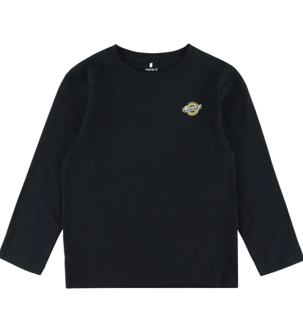 Name it Bluse - NkmVimpel - Black/Hockey
