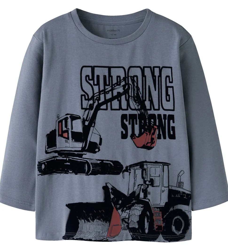 Name it Bluse - NmmSennet - Flint Stone