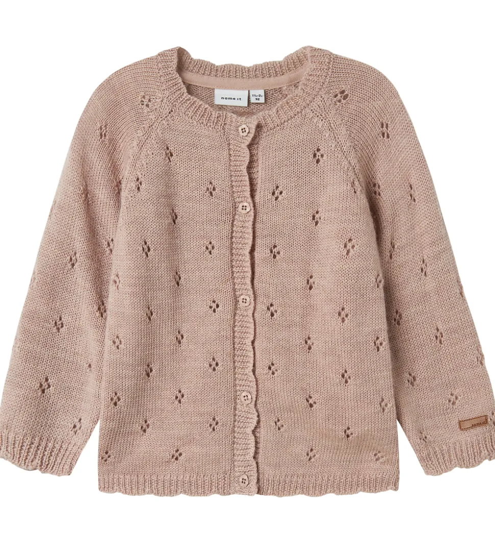 Name It Cardigan - Uld - Strik - NmfWrilla - Shadow Gray