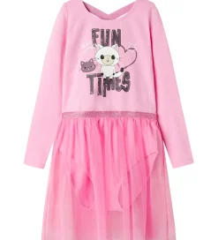 Name It Gymnastikdragt - NmfJustine - Pastel Lavender m. Katte