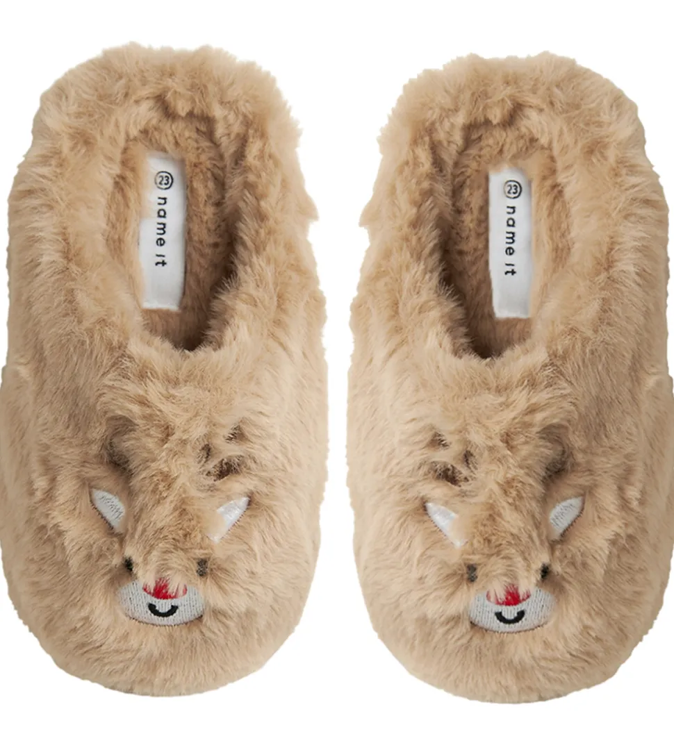 Name It Hjemmesko - NmnReindeer - Oxford Tan/Reindeer