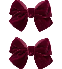 Name It Hårklemme - 2-pak - NmfRelvet - Burgundy