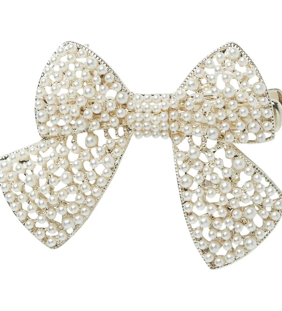 Name It Hårsløjfe - NkfRita - Cloud Dancer m. Perler